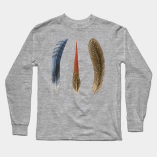 Three Feathers Long Sleeve T-Shirt